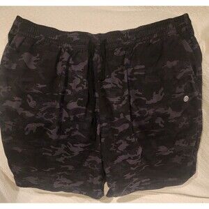 Camo Shorts Highwaist Black/Grey Athletic Womens Size XXL